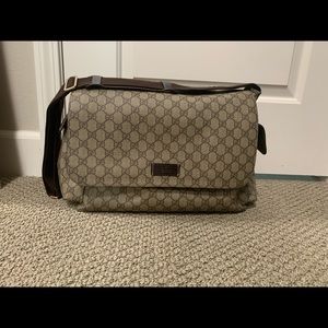 Gucci Coates canvas diaper bag